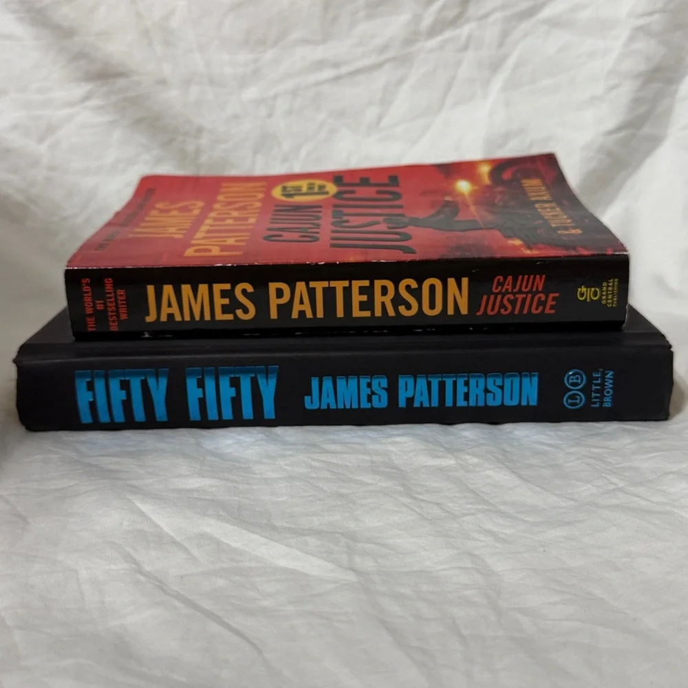 “Fifty Fifty” Hardcover & “Cajun Justice” Paperback Book Set by James Patterson - Picture 8 of 16